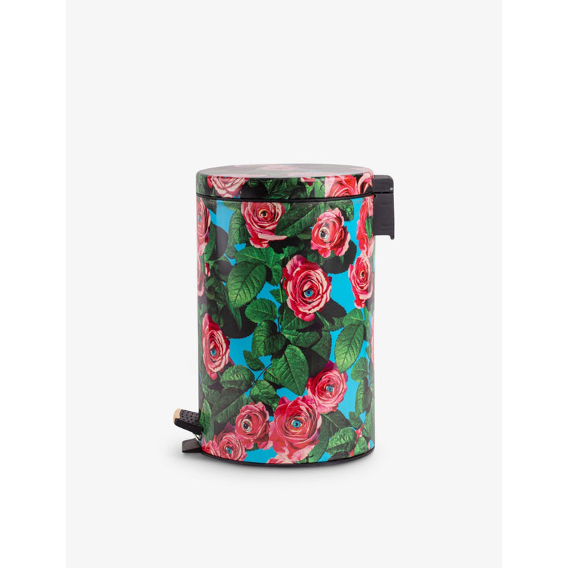 Seletti Toiletpaper Roses metal bin 12L (British brand)