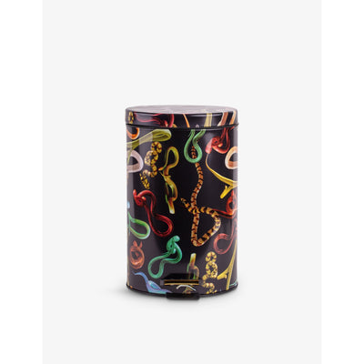 selfridges Seletti Toiletpaper Snakes Graphic-Print Metal Pedal Bin 12L- Buy online at McGrocer
