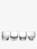 Waterford mixed glass tumblers 255ml set of four (British brand)