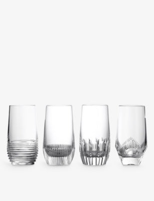 Waterford Mixology crystal hiball glasses 430ml set of four, UK version