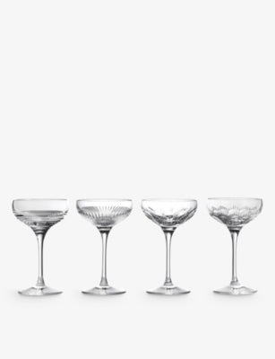 Waterford Mixology crystal coupe glasses 120ml set of four - British product