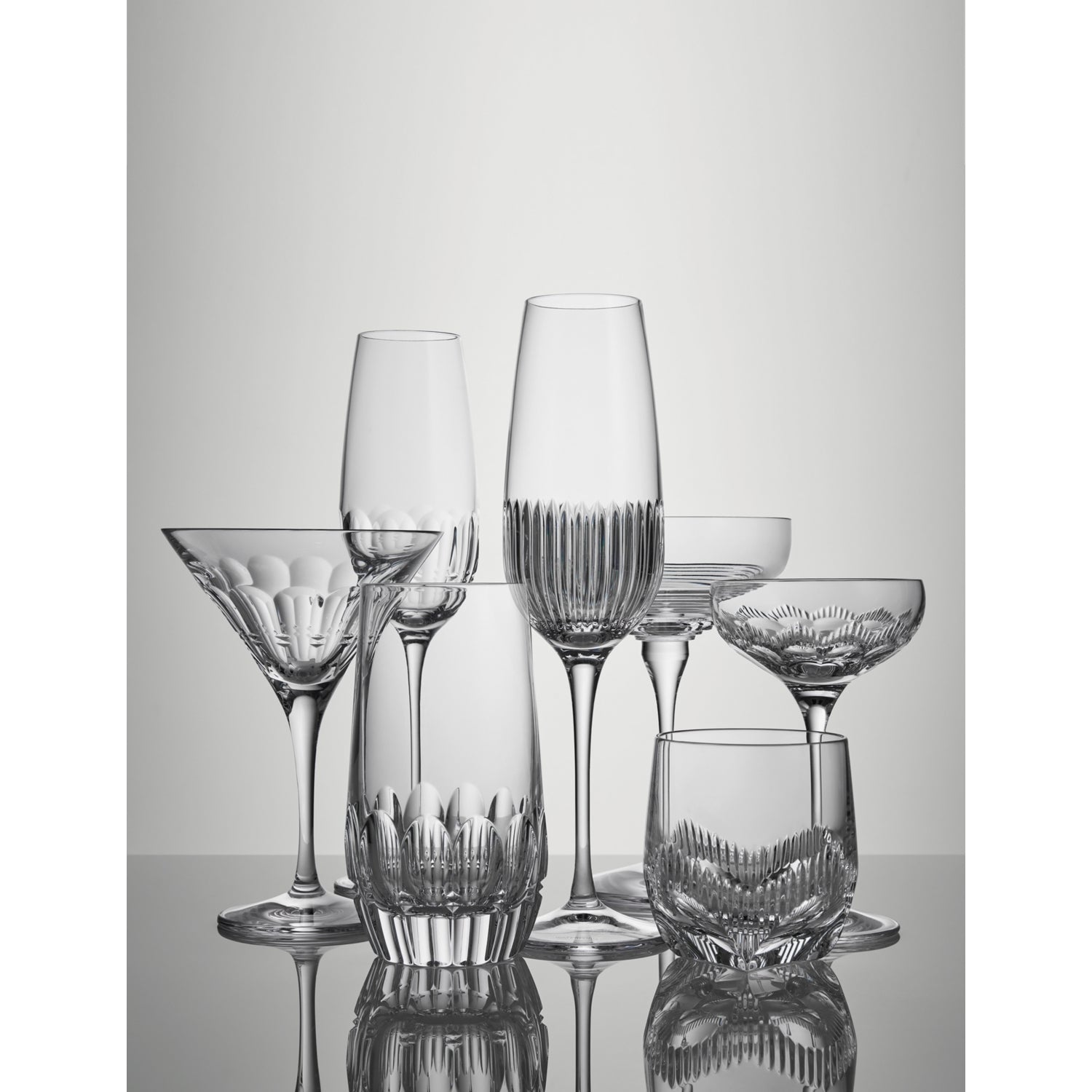 Waterford crystal martini glasses 125ml set of four, imported from the UK