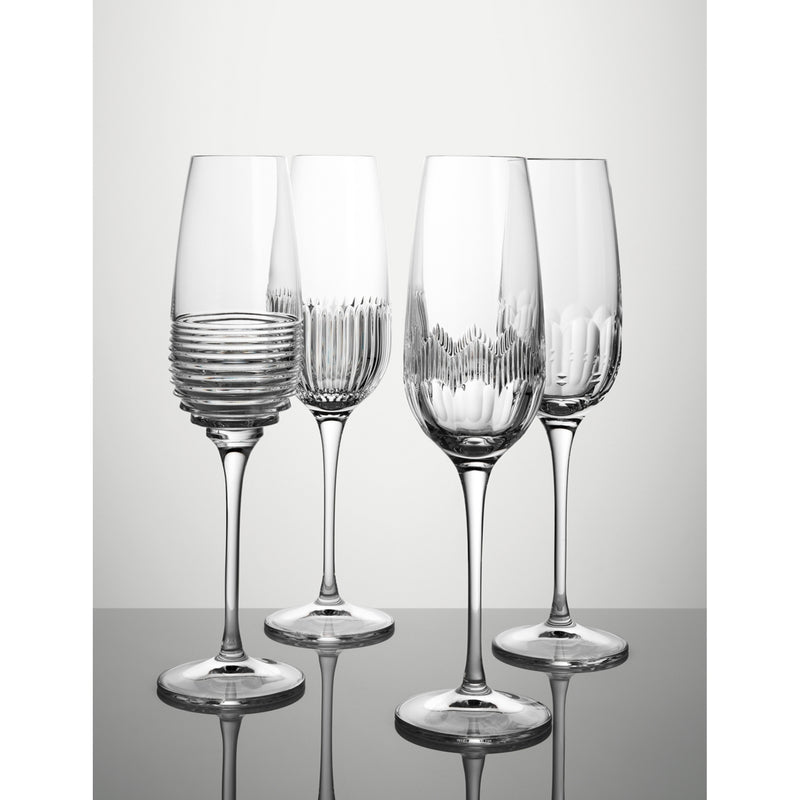 Mixology crystal flute glasses set of four 335ml (British brand)