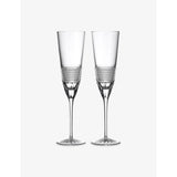 Waterford Copper Coast crystal flutes set of two, imported from the UK