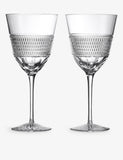 Waterford crystal white wine glasses 370ml set of two (British brand)