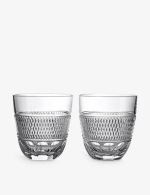 Waterford Copper Coast crystal glasses set of two 370ml, imported from the UK