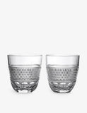Waterford Copper Coast crystal glasses set of two 370ml, imported from the UK