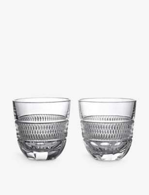 Waterford crystal glass tumblers set of two 225ml, imported from the UK