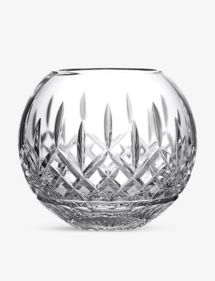 Waterford Lismore rose crystal-glass bowl 20cm, imported from the UK