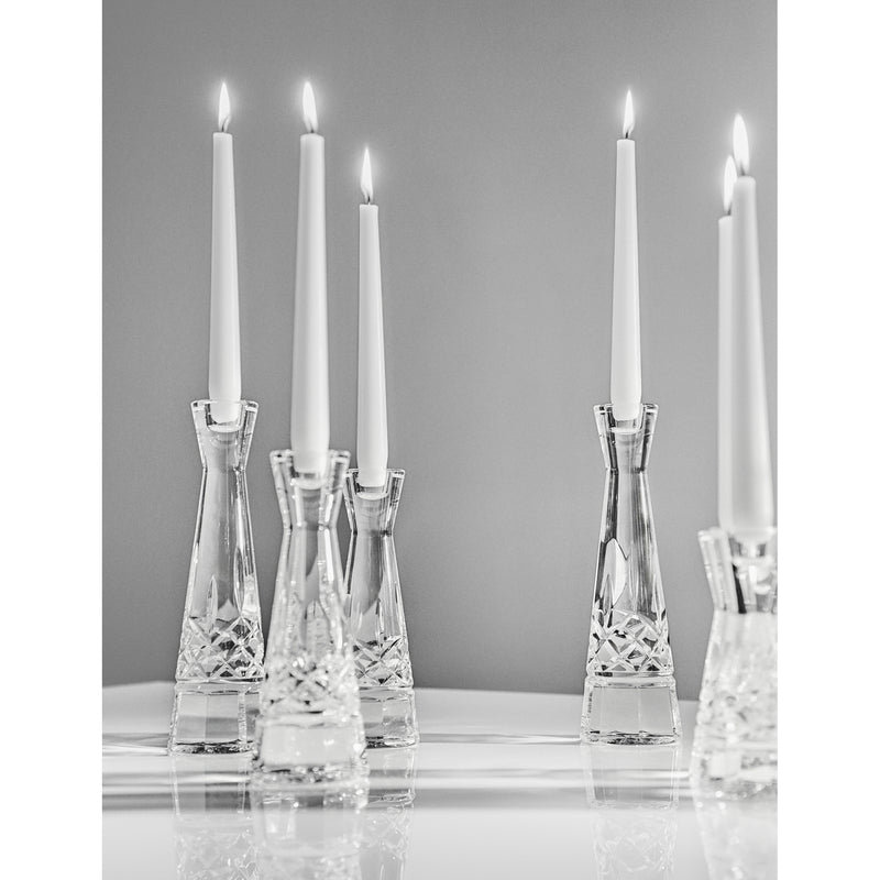 Waterford Lismore crystal candlesticks set of two 15cm, UK version