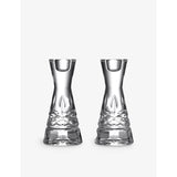 Waterford Lismore crystal candlesticks set of two 15cm, UK version