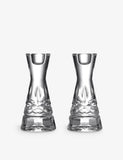 Waterford Lismore crystal candlesticks set of two 15cm, UK version