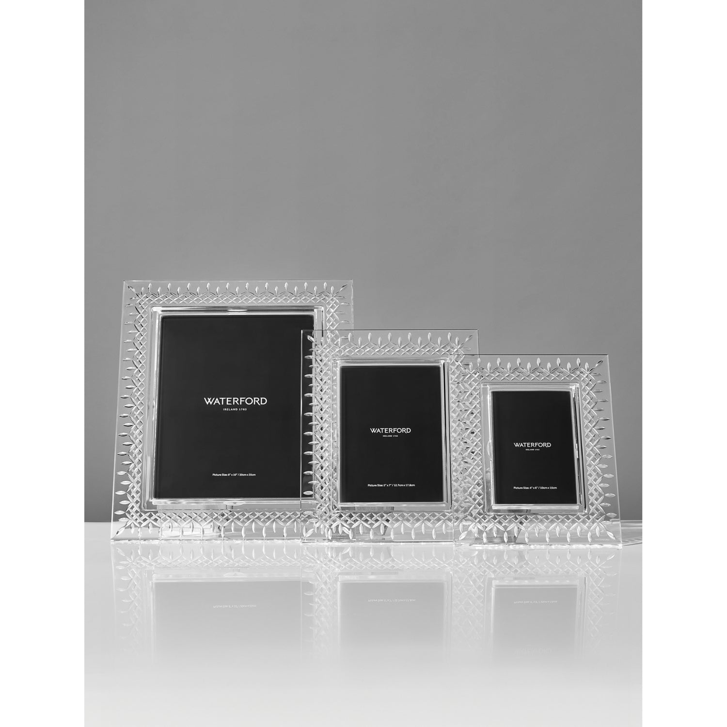Waterford Lismore crystal photo frame 19 x 25cm, imported from the UK