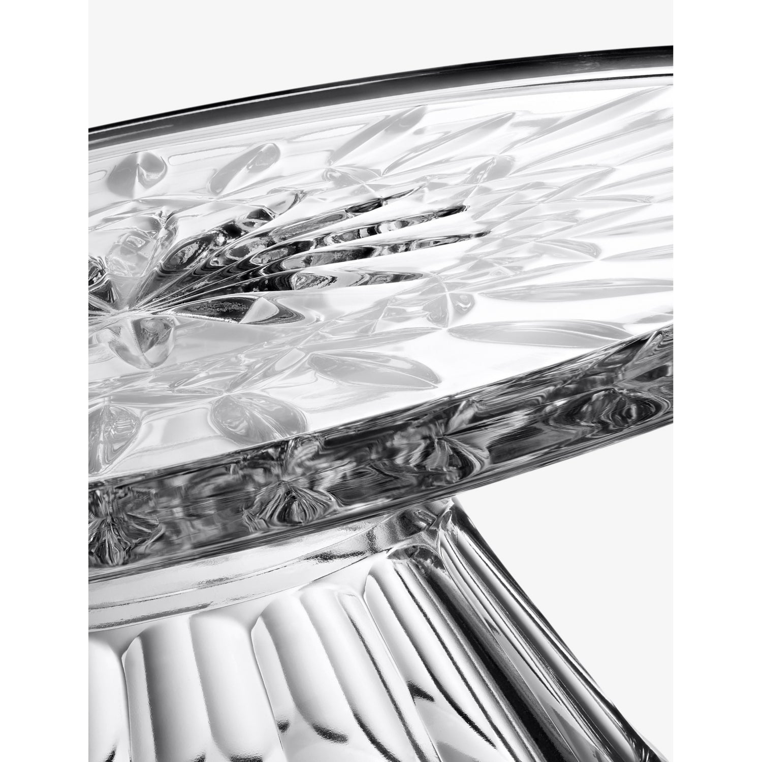 Waterford Lismore crystal glass cake stand 28cm, imported from the UK
