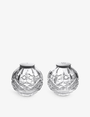 Waterford Lismore crystal salt and pepper set - British product