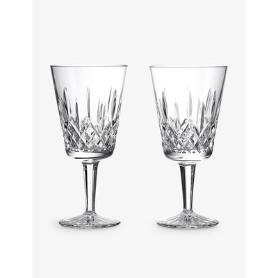 selfridges Waterford Lismore Medium Crystal Glass Goblet 360ml Set of Two- Buy online at McGrocer