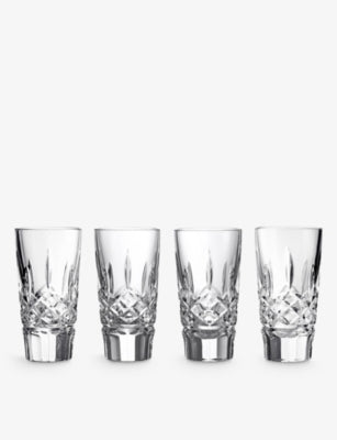 selfridges Waterford Lismore Crystal Shot Glass Set of Four 55ml- Buy online at McGrocer