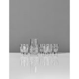 Waterford Lismore crystal pitcher and shot glass set of seven (British brand)