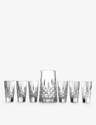 selfridges Waterford Lismore Crystal Pitcher and Shot Glass Set of Seven- Buy online at McGrocer