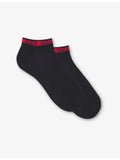 HUGO logo-trim stretch-cotton ankle socks (British brand)