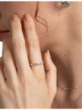 Astrid & Miyu sterling silver Navette ring, imported from the UK
