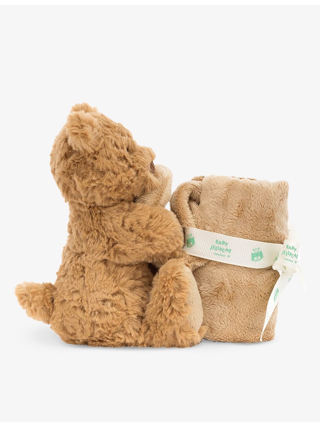 Jellycat Bartholomew Bear faux-fur soother 34cm, UK version