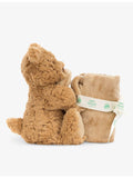 Jellycat Bartholomew Bear faux-fur soother 34cm, UK version