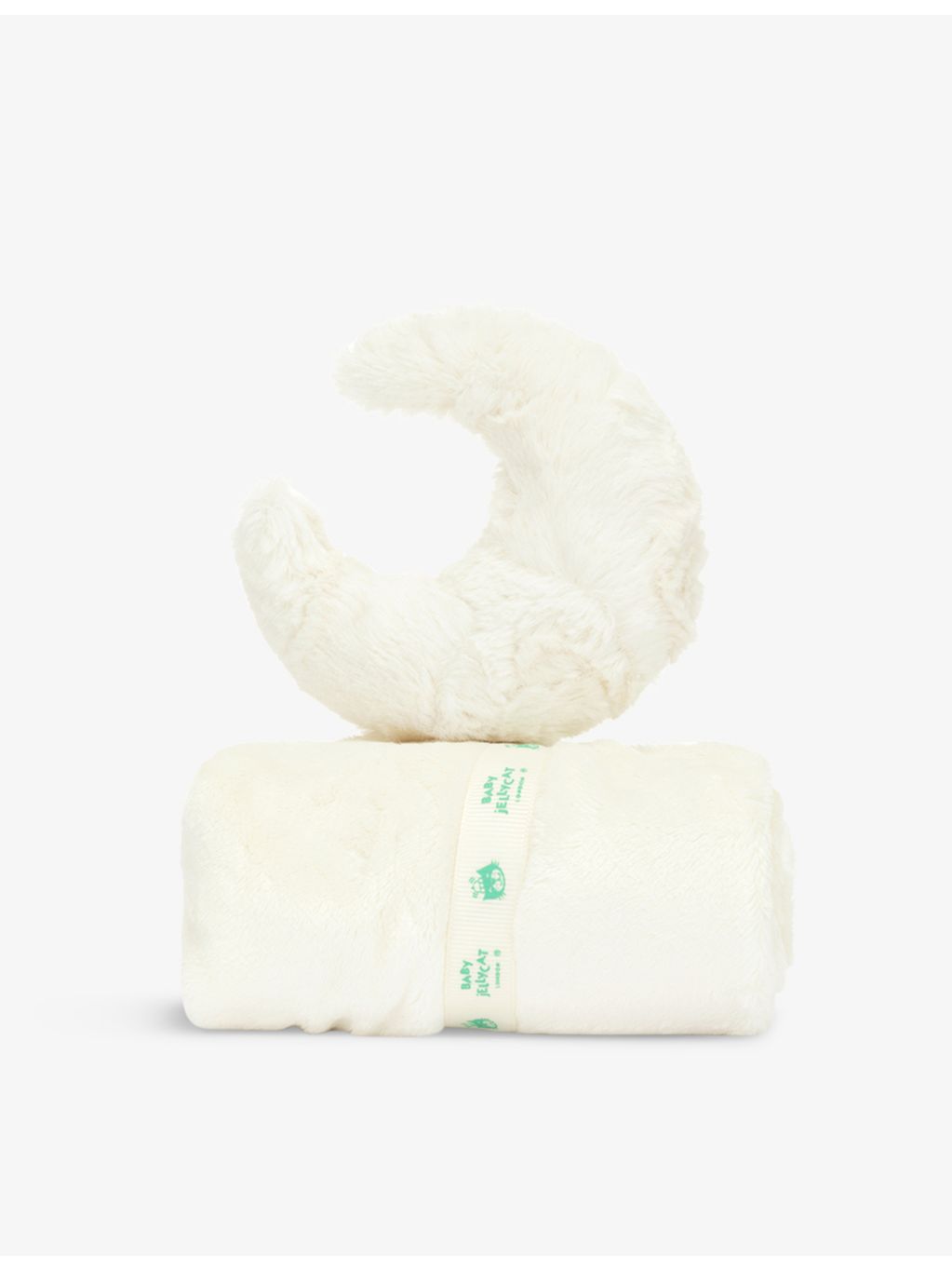 Jellycat Amuseable Moon faux-fur soother 34cm (British brand)