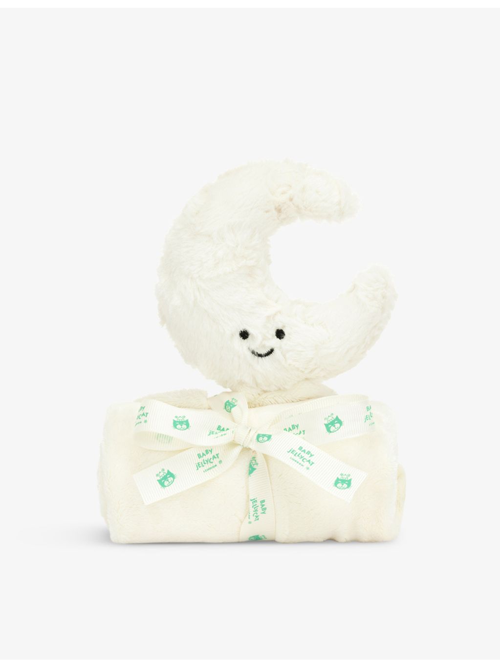 Jellycat Amuseable Moon faux-fur soother 34cm (British brand)