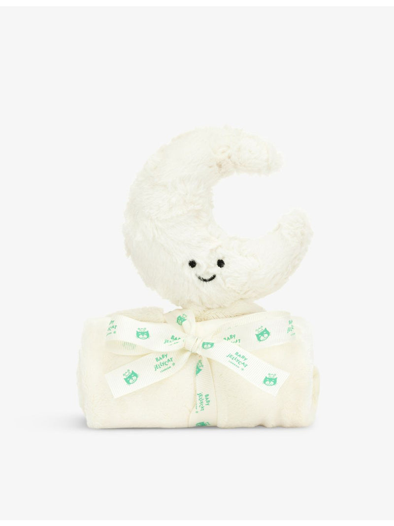 Jellycat Amuseable Moon faux-fur soother 34cm (British brand)
