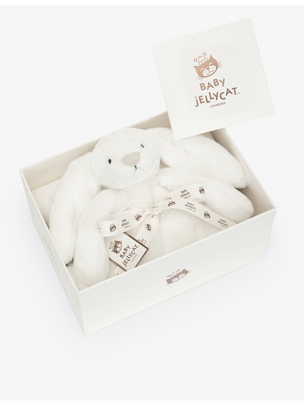 Jellycat Bashful Bunny faux-fur blanket 70cm, UK version