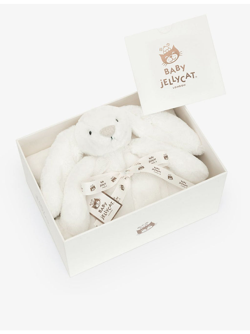 Jellycat Bashful Bunny faux-fur blanket 70cm, UK version