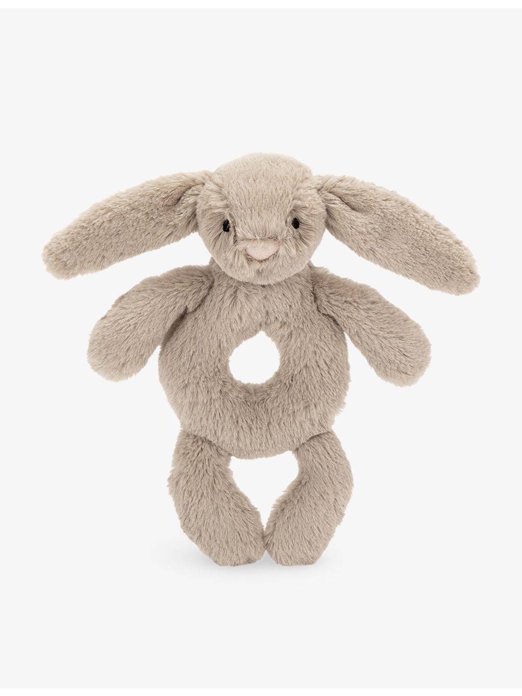 Jellycat Bashful Bunny faux-fur rattle 18cm - British product