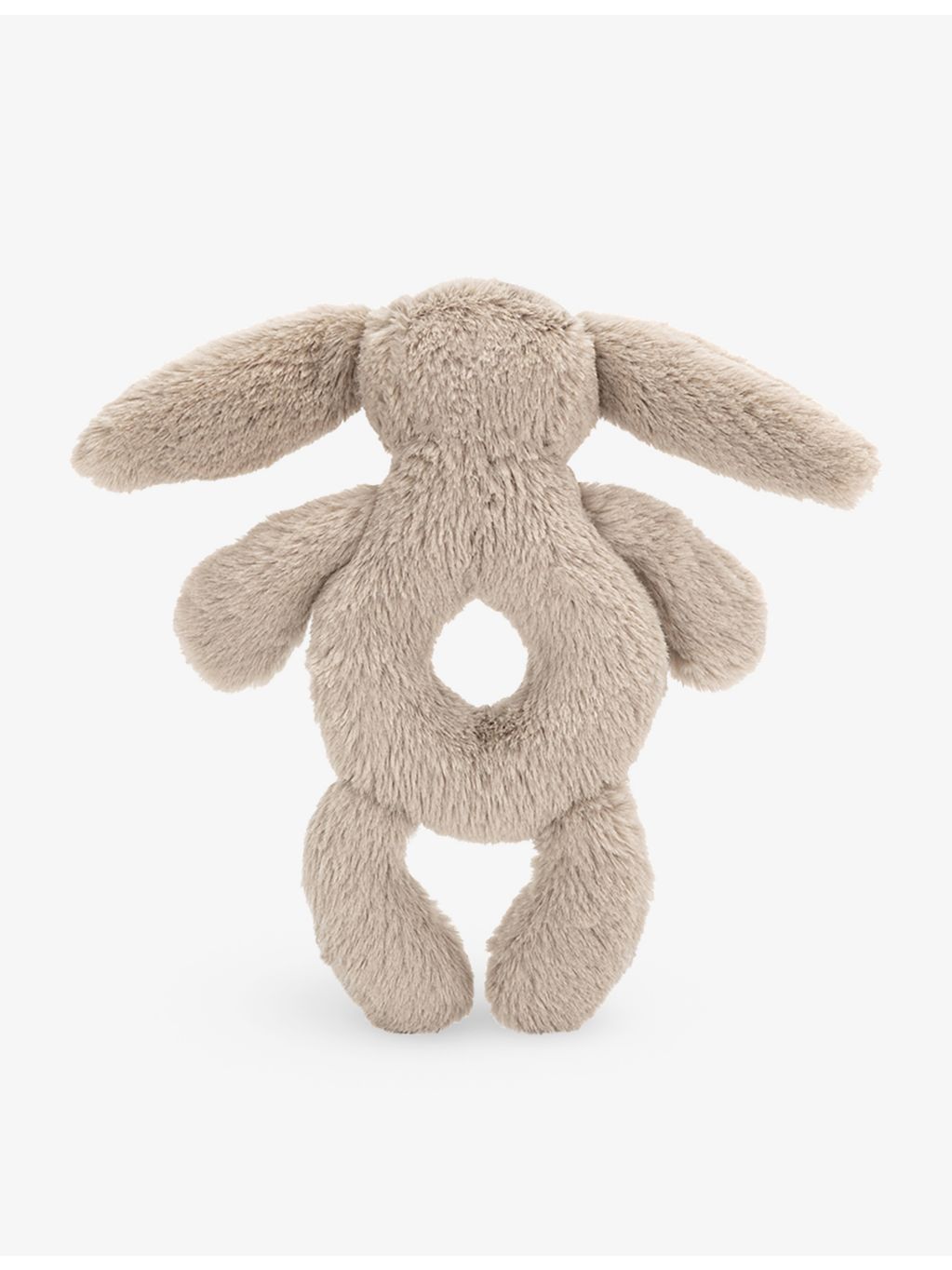 Jellycat Bashful Bunny faux-fur rattle 18cm - British product