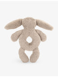 Jellycat Bashful Bunny faux-fur rattle 18cm - British product