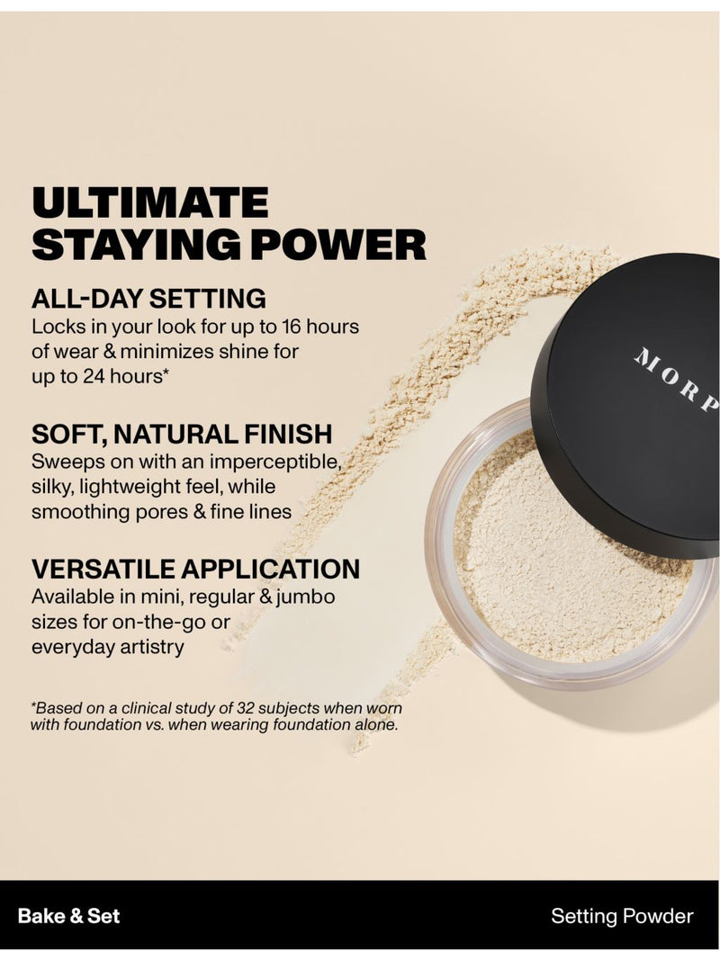 Morphe Jumbo Bake and Set soft focus setting powder 17.5g - British product