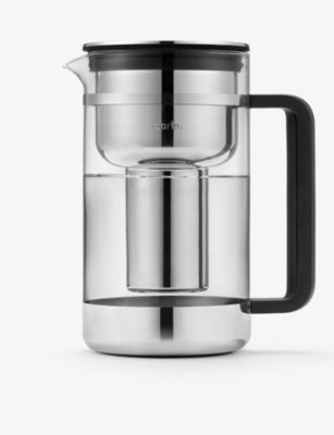 Aarke large stainless-steel water filter pitcher, imported from the UK