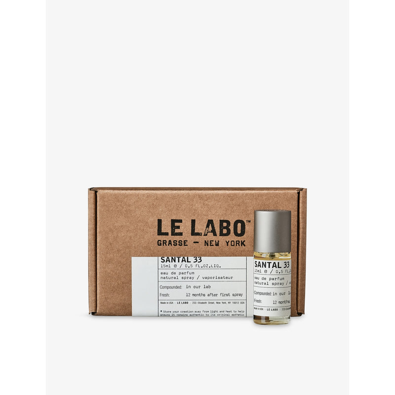 Le Labo Santal 33 eau de parfum 15ml, imported from the UK
