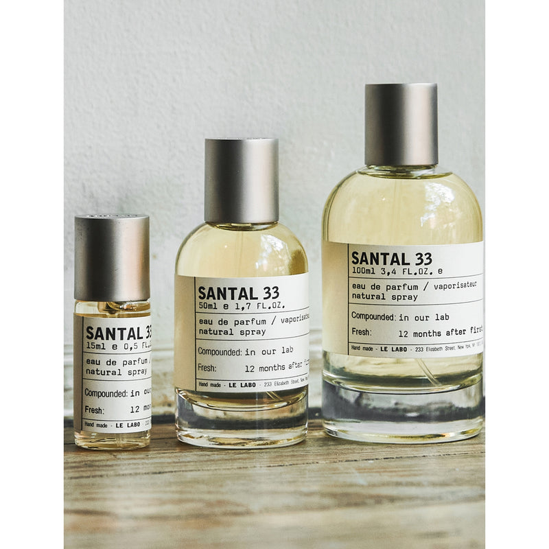 Le Labo Santal 33 eau de parfum 15ml, imported from the UK