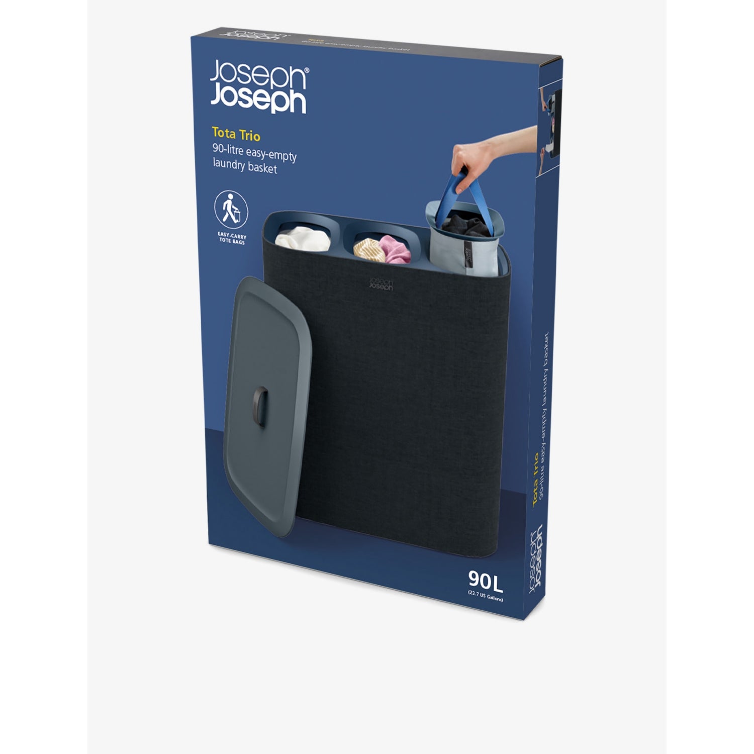 Joseph Joseph Tota Trio laundry basket 90L (British brand)