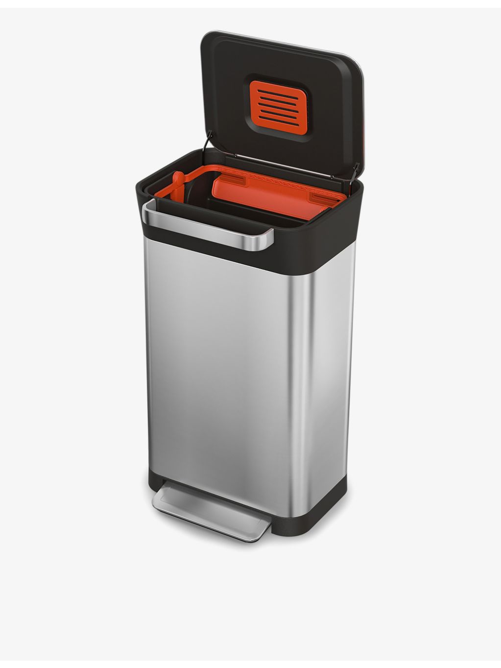 Joseph Joseph Titan 30 stainless steel bin 68.4cm, imported from the UK