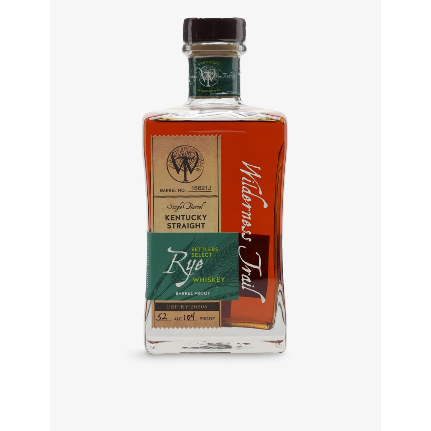 Wilderness Trail Distillery Settlers Select single-barrel rye whiskey 750ml, UK version