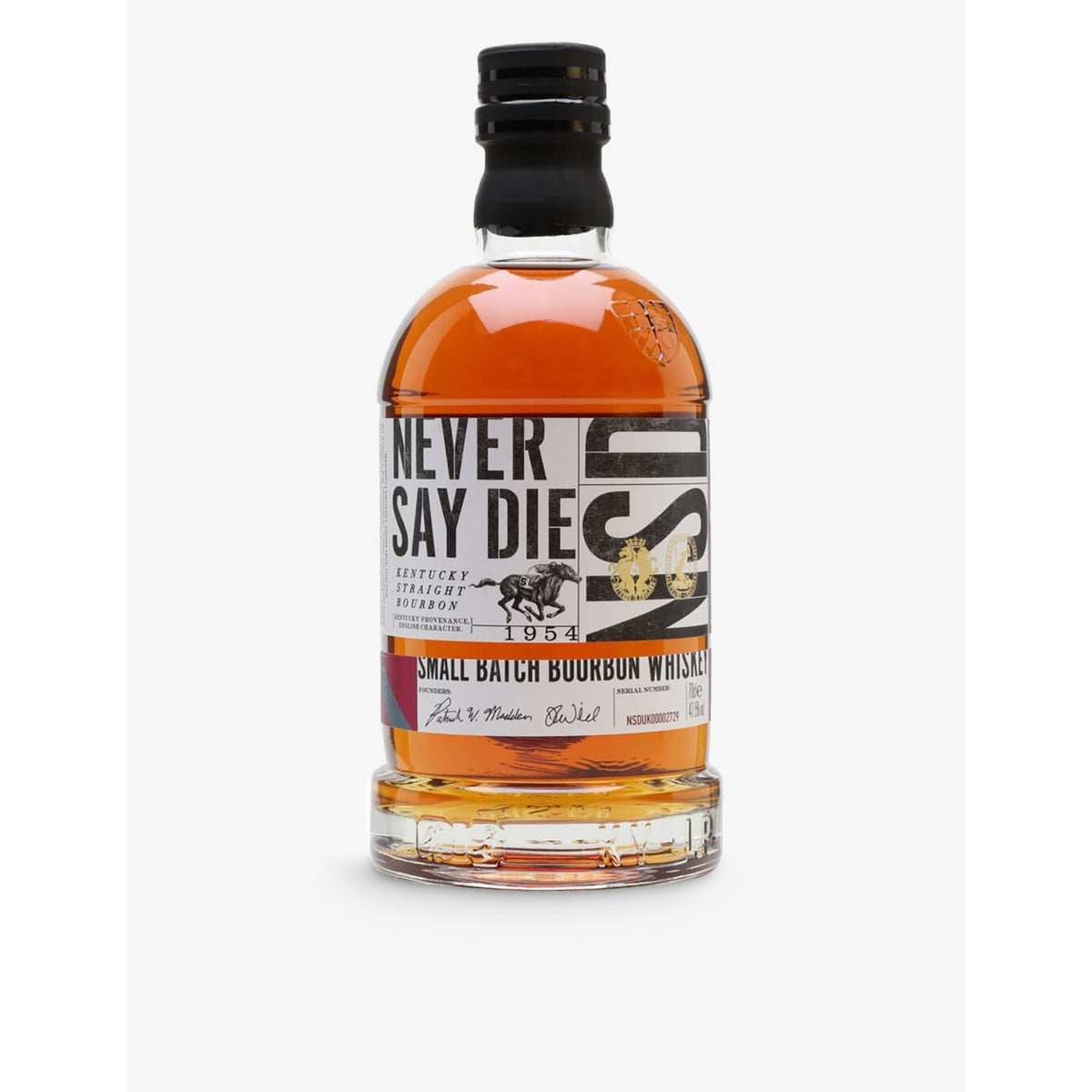 Never Say Die Small Batch bourbon 700ml - British product