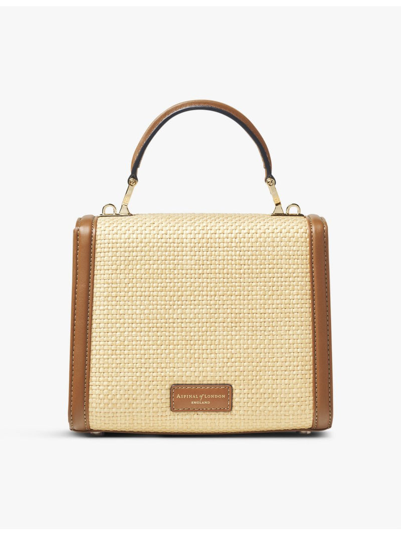 Aspinal of London Mayfair midi leather shoulder bag, imported from the UK