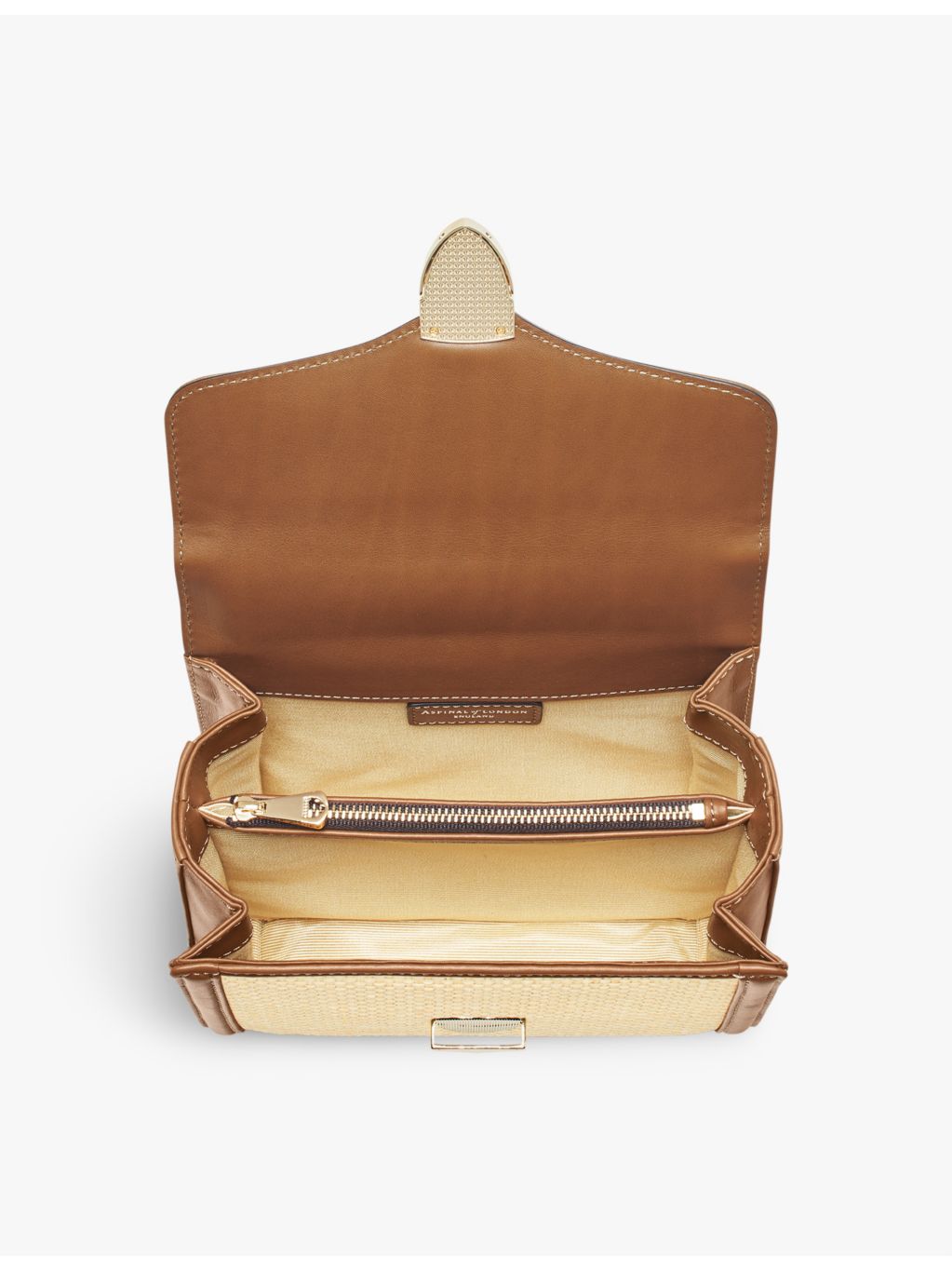 Aspinal of London Mayfair midi leather shoulder bag, imported from the UK