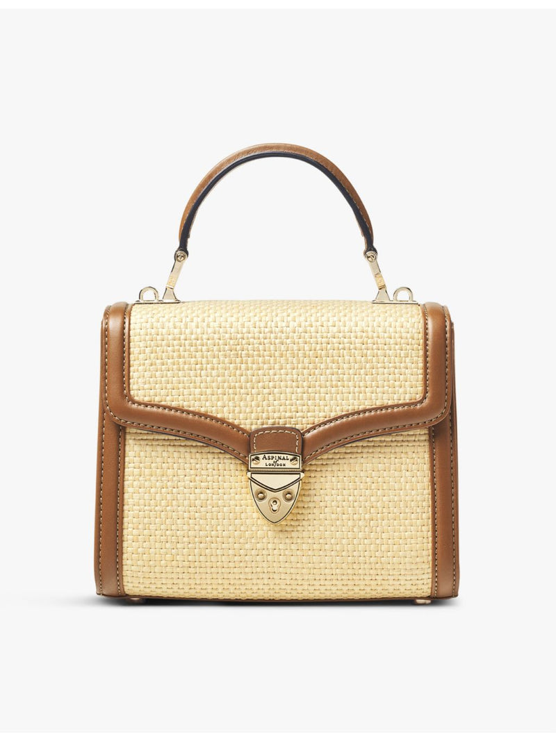 Aspinal of London Mayfair midi leather shoulder bag, imported from the UK