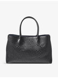 Aspinal of London logo-print leather tote bag - British product