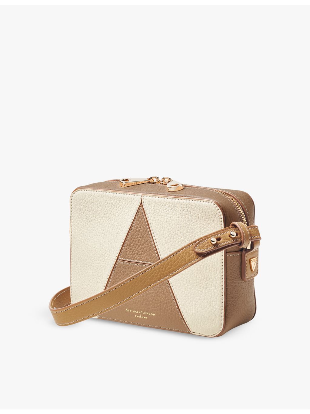 Aspinal of London pebbled leather cross-body bag, imported from the UK