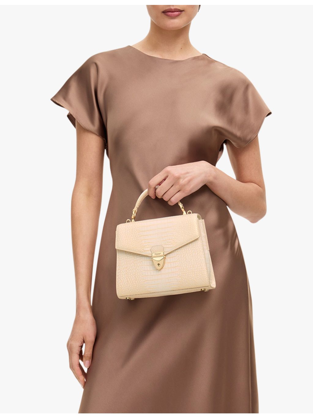 Aspinal of London Mayfair leather shoulder bag, UK version