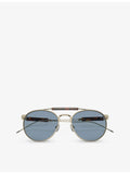 Brunello Cucinelli titanium sunglasses with phantos frame - British product